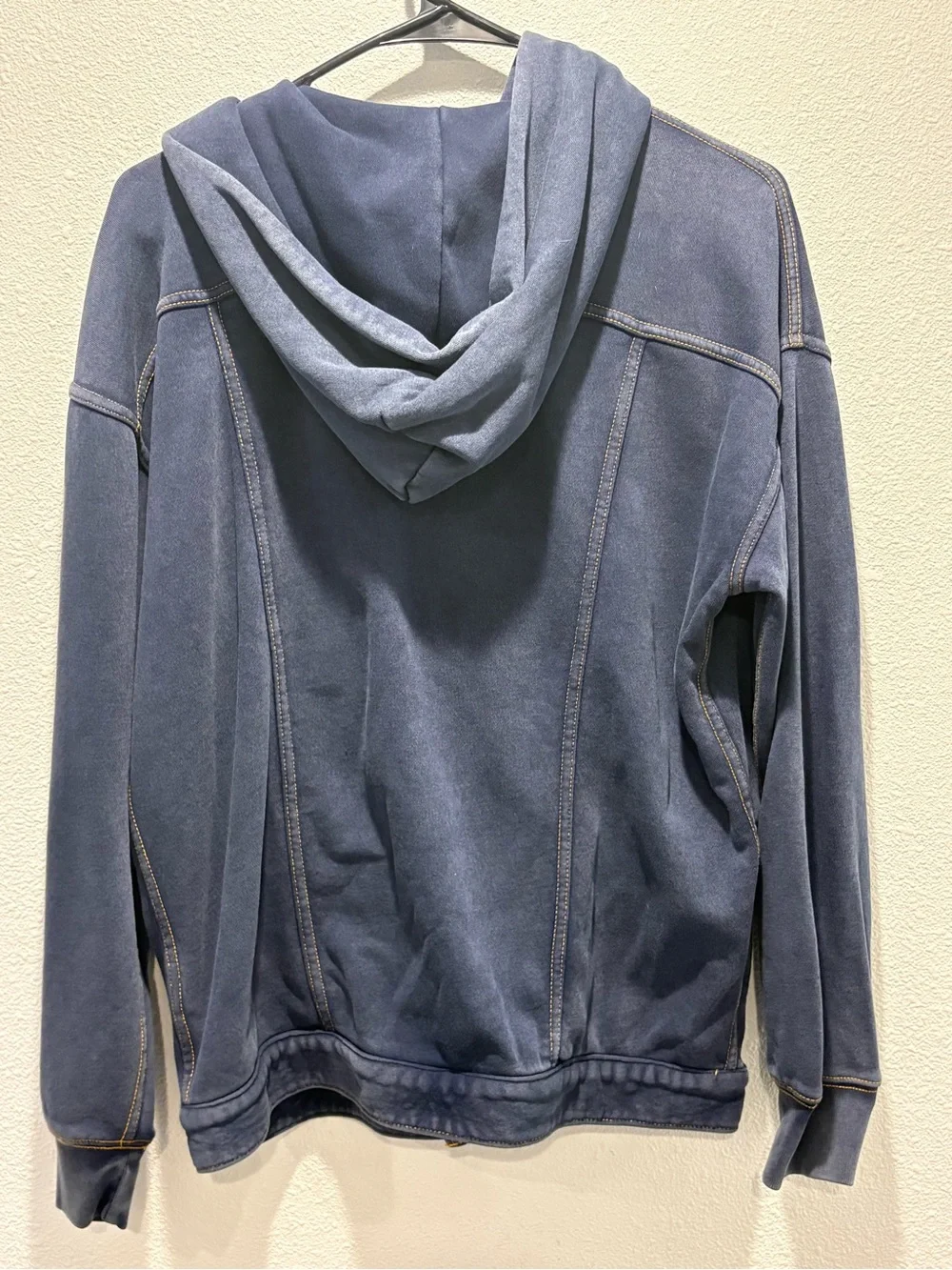 Boys Gap Hooded Denim Jacket - Blue Size: XXL (14-6)
